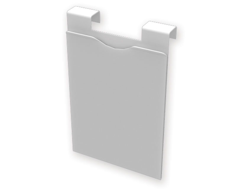 Porta Cartelle Ospedaliere in PVC con Gancio Universale 24x32 cm