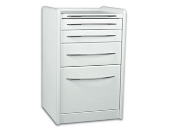 Gima modello S9 cassettiera con cinque scomparti in colore bianco e materiale plastico laminato impermeabile