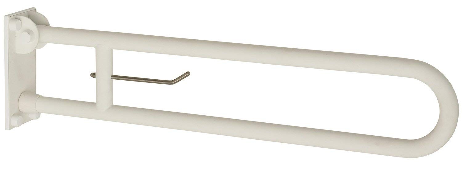 Barra di sostegno ribaltabile Soft da cm 83 con portarotolo