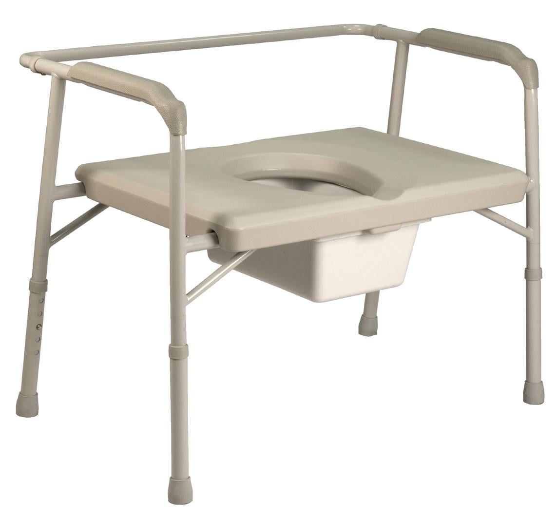 Comoda Bariatrica 2 - Sedia WC Regolabile in Acciaio, 315 kg