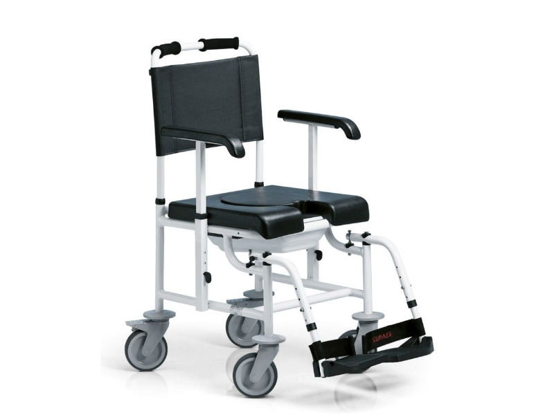 Surace Aqua Sedia Doccia Basculante per Disabili Telaio Alluminio con W.C. Extralarge