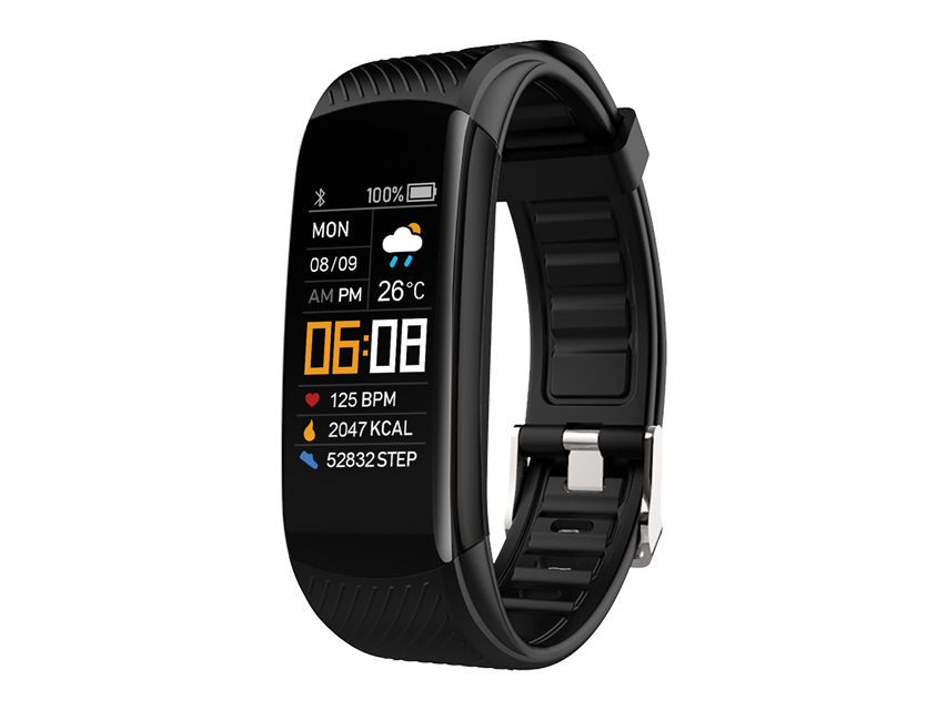 Gima Activity Health Tracker Fitband Braccialetto Fitness Nero Impermeabile Bluetooth IP67