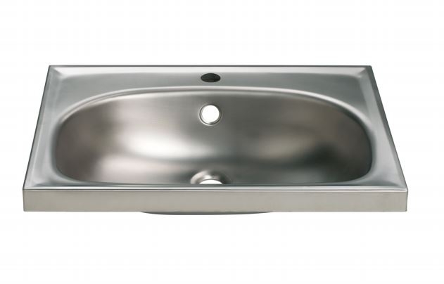 Lavabo Rettangolare Acciao Inox Satinato