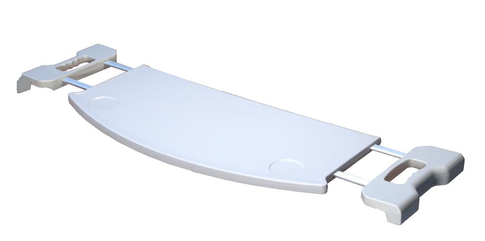 Tavolino per Letto da Degenza in Legno - 88x35 cm - Bianco