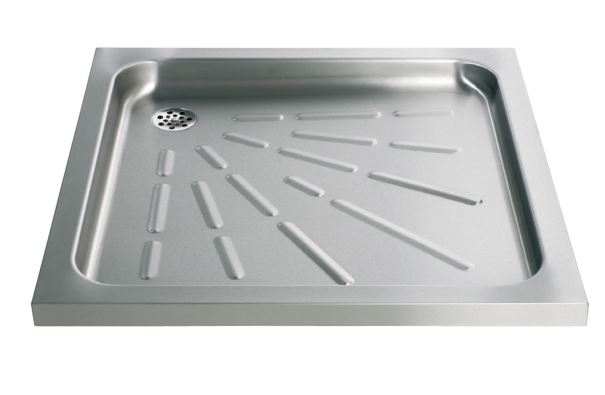 Piatto Doccia Acciaio Inox Satinato AISI 304 800x800 mm