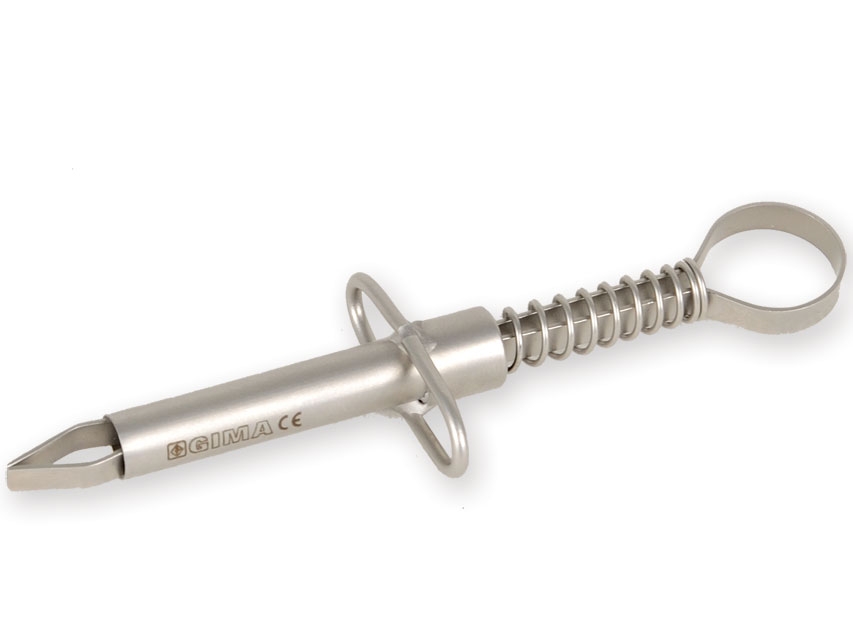 Pinzetta in acciaio inox per rimuovere le zecche - 8.5 cm