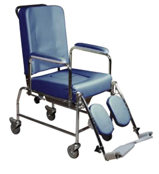 Sedia Comoda con Schienale Reclinabile - Ruota Diametro 100 - Larghezza Seduta 49 Cm