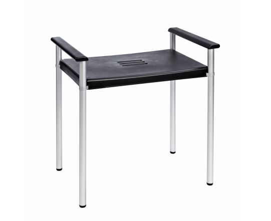 Sgabello per bagno in alluminio - Portata 100 Kg