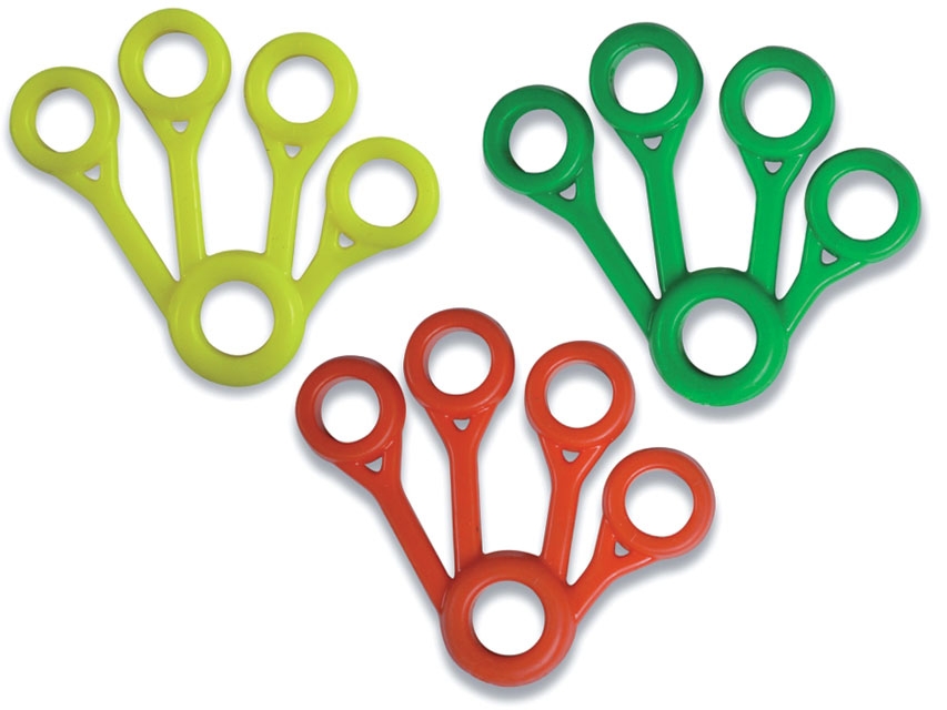 Set di 3 di esercitatori per dita per riabilitazione