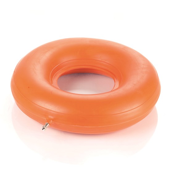 Mopedia ciambella gonfiabile antidecubito in gomma arancione per sedie e carrozzine 40-45 cm
