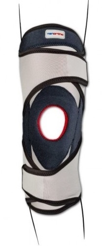 Genutonic - Ginocchiera Tubolare con Stecche e Stabilizzatore - Grigio